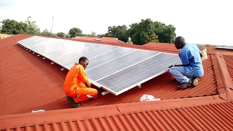 Installation of a solar power system
