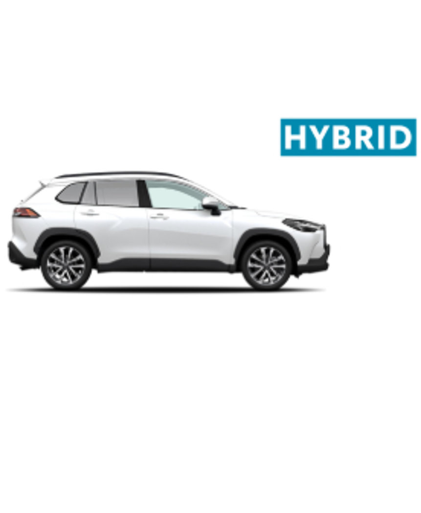 Side view Toyota Corolla Cross Hybrid