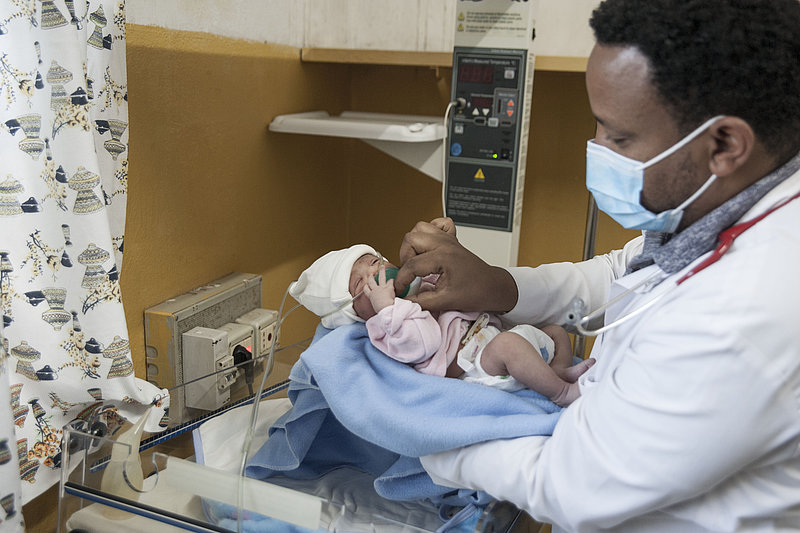 Medical care of an infant